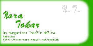 nora tokar business card